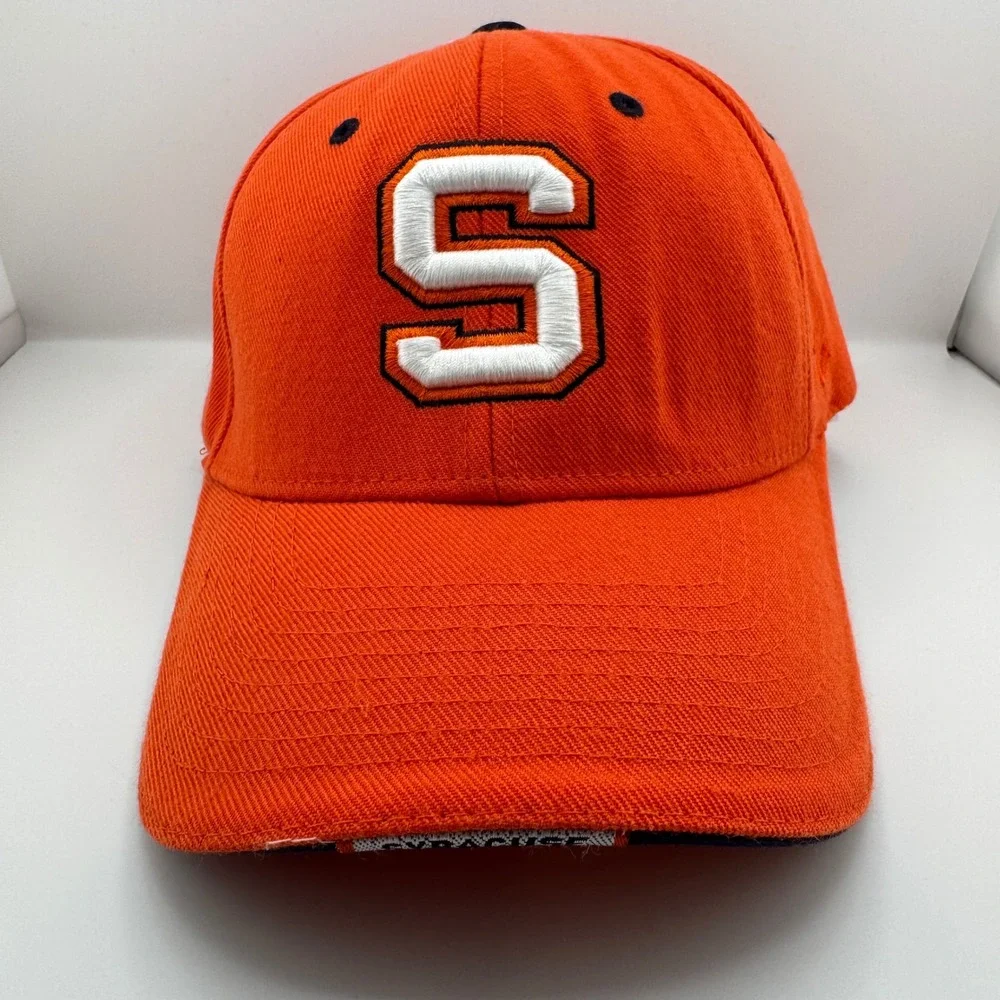 Zephyr Syracuse Orangemen Hat Mens OSFA Orange Good Embroidered Wool Blend Cap